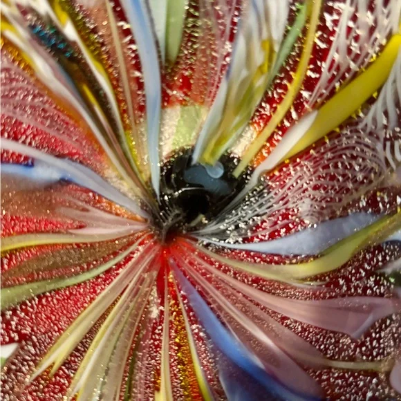 1950’s AVEM Oval Dish Multi-Colored Bizantino Murano Glass Tutti Frutti - Picture 10 of 12